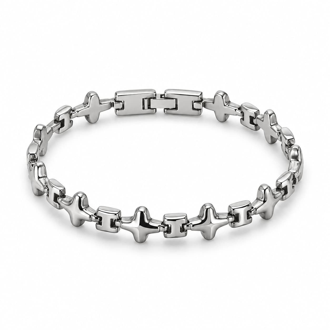 Star Motif Link Bracelet
